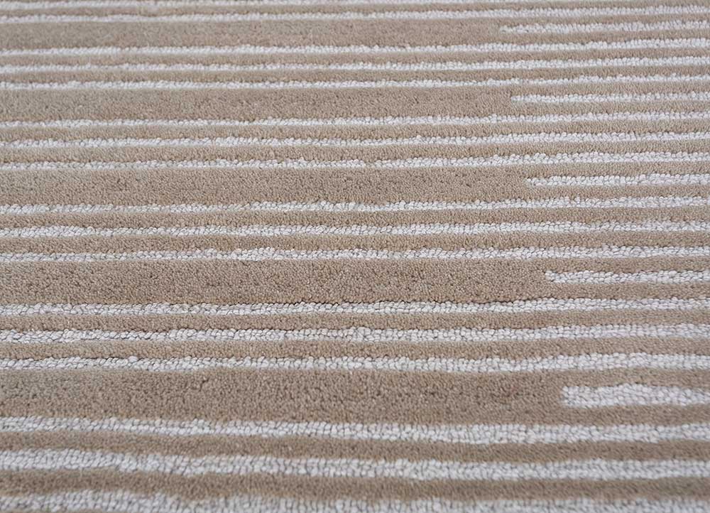 Wollen tapijt rond  - 180 x 180 cm - beige