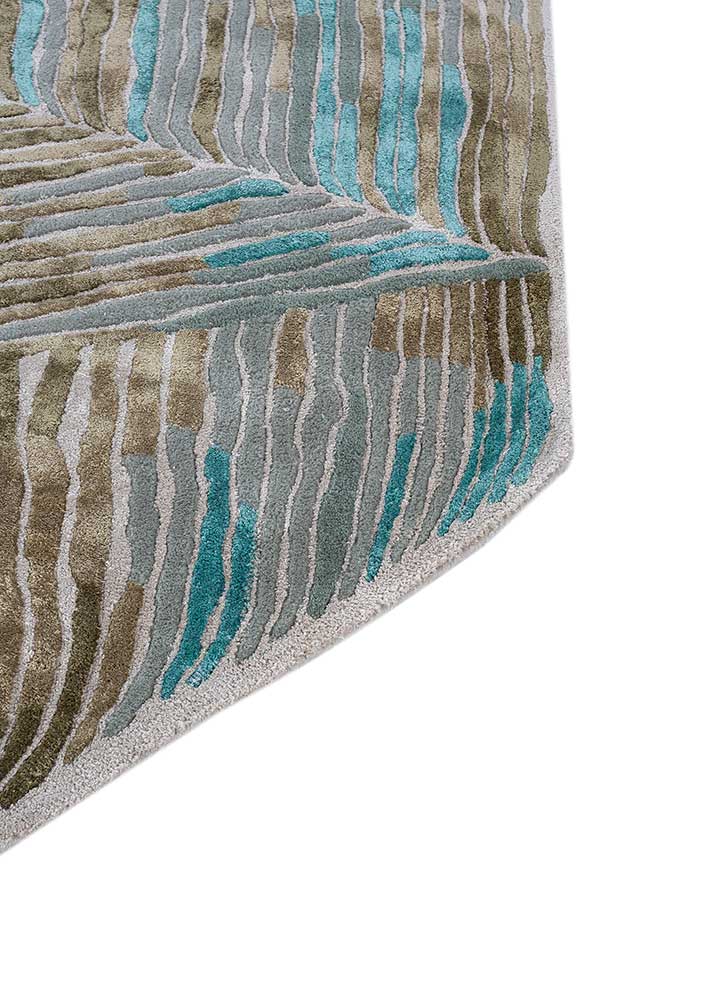 Designer tapijt speciale vorm  - 270 x 180 cm - blauw