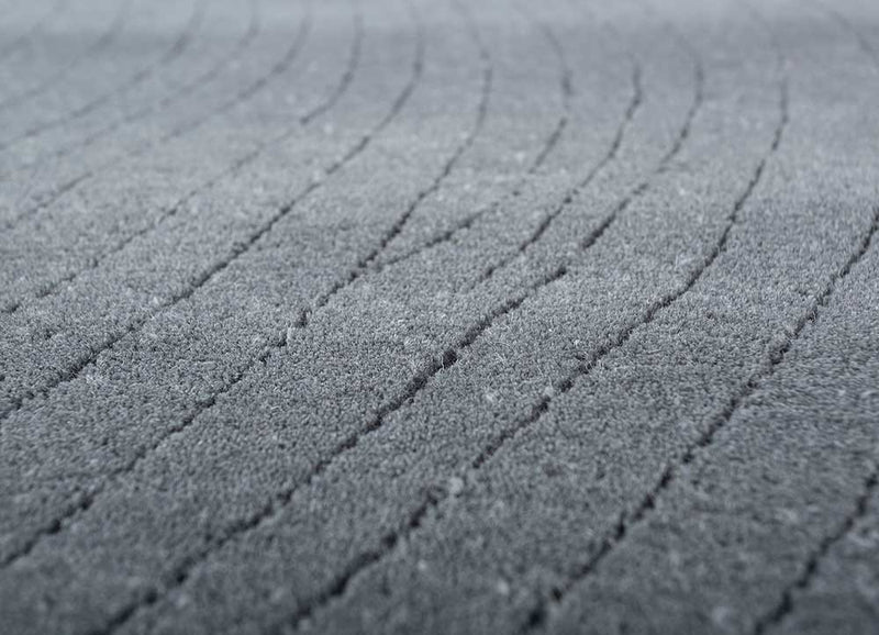 Wollen tapijt - 233 x 165 cm - donkergrijs