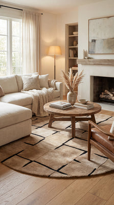 Designer tapijt - LunarLuxe - rond