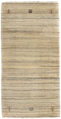 Wollen tapijt - 124 x 63 cm - natuur