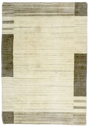 Gabbeh Tapijt - Zacht - 192 x 135 cm - beige