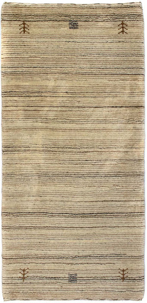 Wollen tapijt - 124 x 63 cm - natuur