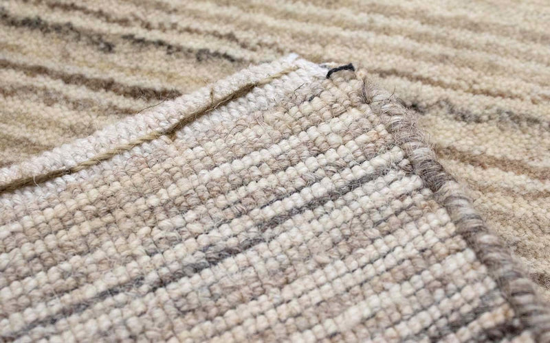 Wollen tapijt - 124 x 63 cm - natuur