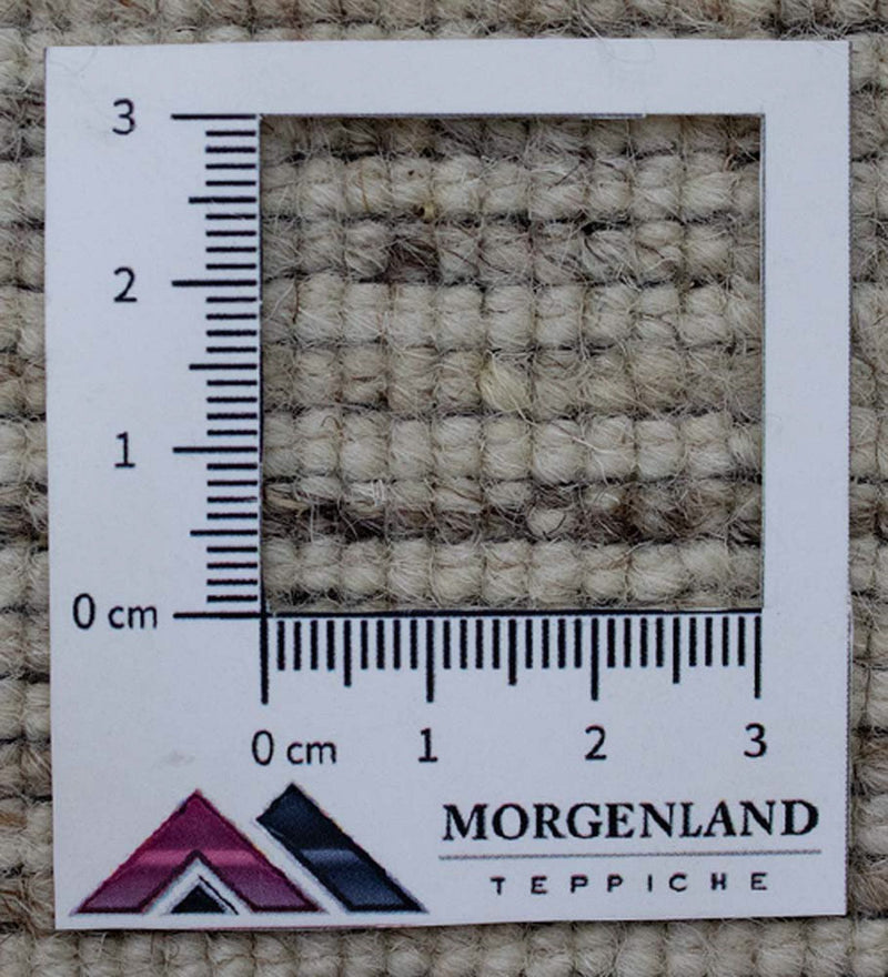 Wollen tapijt - 124 x 63 cm - natuur