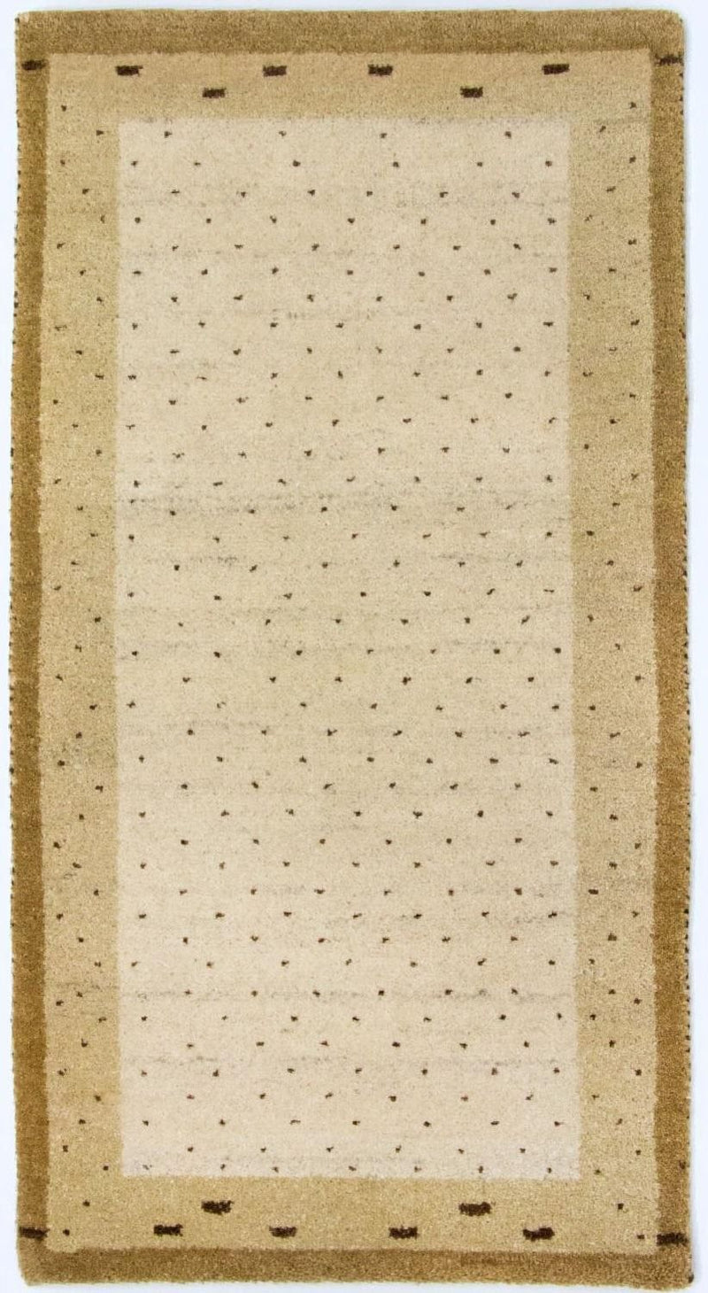 Gabbeh tapijt - Indus - 136 x 72 cm - beige