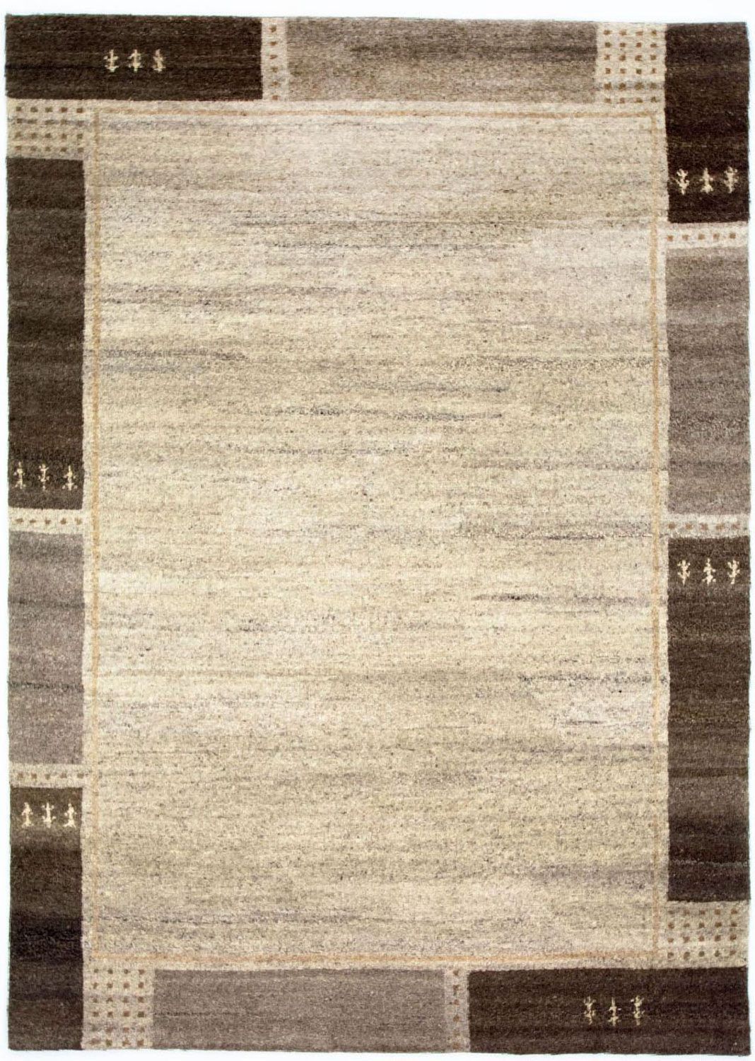 Gabbeh tapijt - Indus - 200 x 139 cm - beige