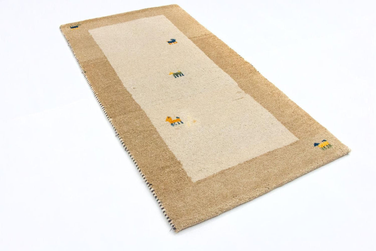 Gabbeh tapijt - Indus - 140 x 70 cm - beige