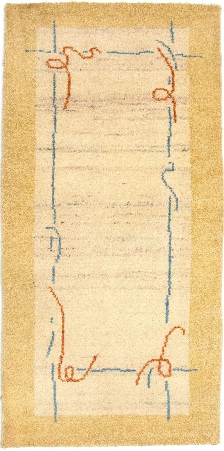 Gabbeh tapijt - Indus - 140 x 70 cm - beige