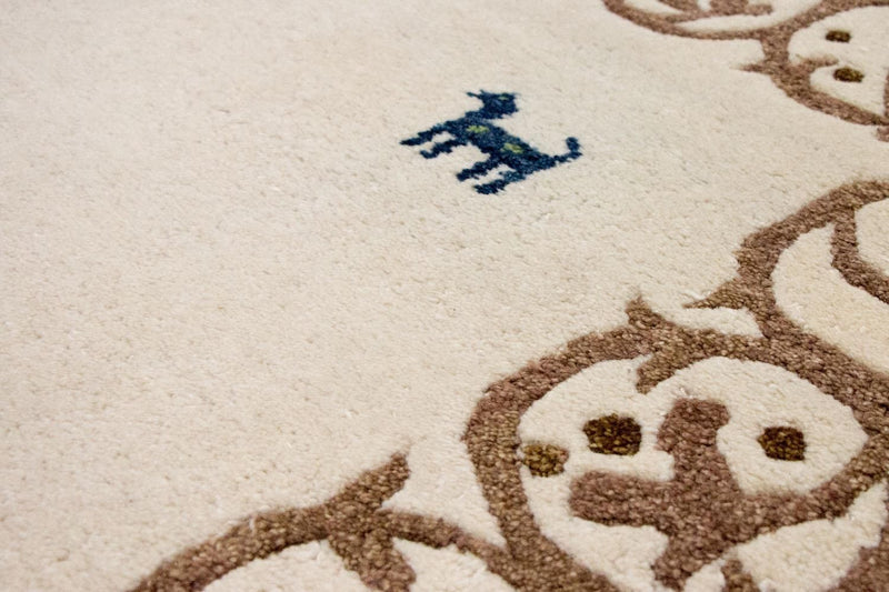 Gabbeh tapijt - Indus - 228 x 155 cm - beige