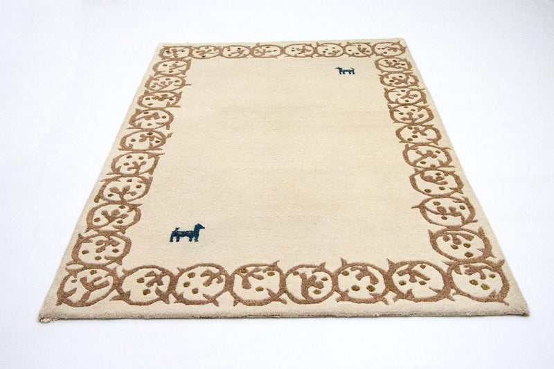 Gabbeh tapijt - Indus - 228 x 155 cm - beige