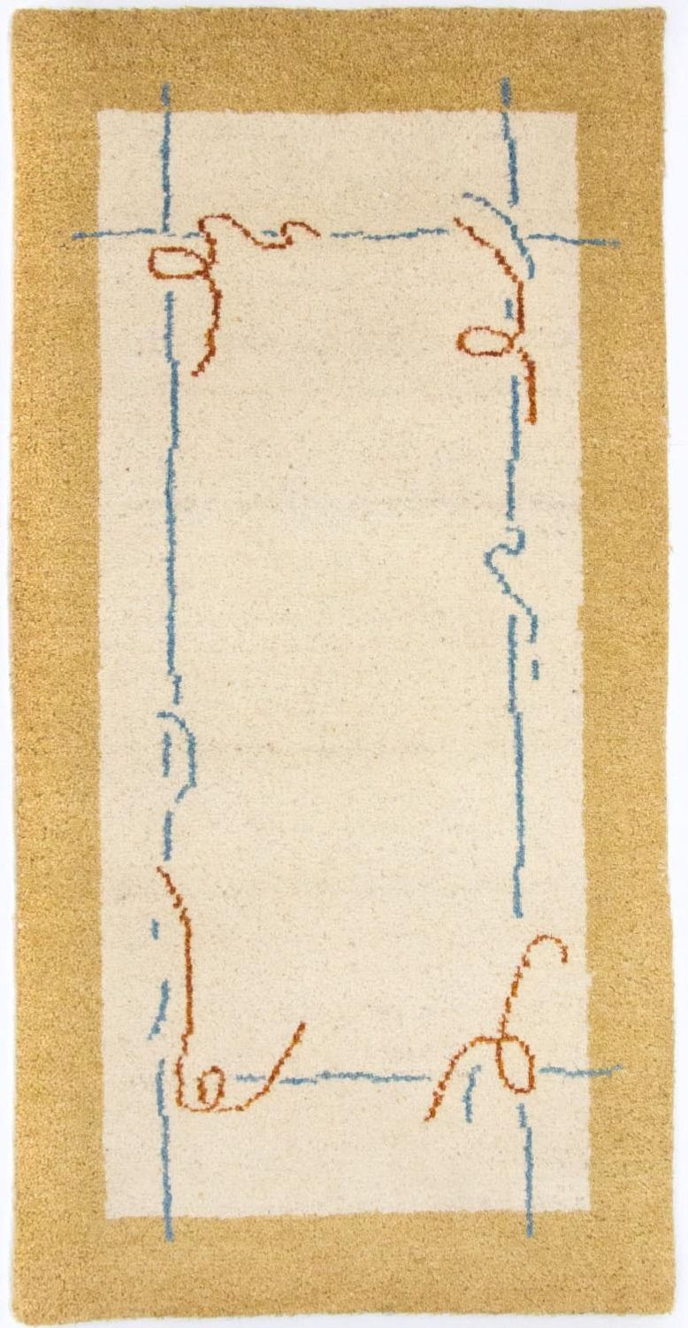 Gabbeh tapijt - Indus - 140 x 70 cm - beige