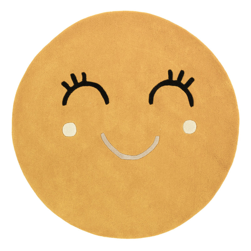 Kinderteppich Happy rund