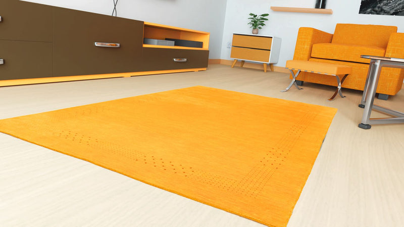 Gabbeh tapijt - Indus - 300 x 250 cm - goud