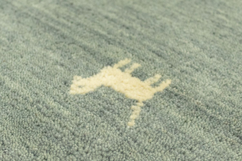 Loper Gabbeh tapijt - Indus - 200 x 80 cm - grijs