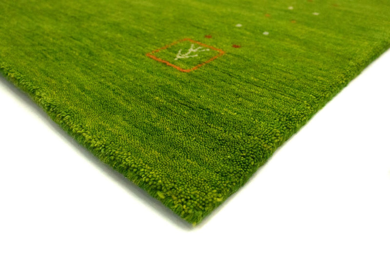 Loper Gabbeh tapijt - Indus - 240 x 80 cm - groen