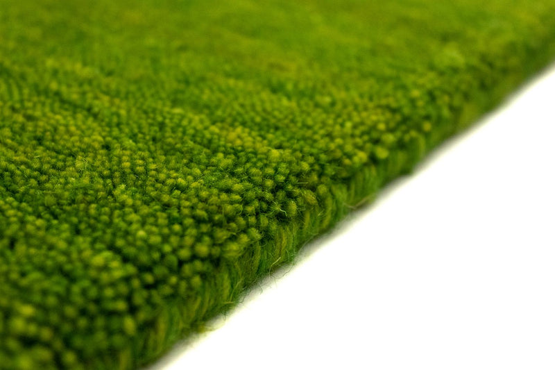 Loper Gabbeh tapijt - Indus - 400 x 80 cm - groen