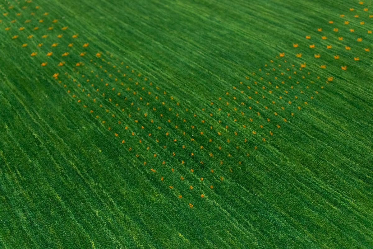 Gabbeh tapijt - Indus - 300 x 250 cm - groen