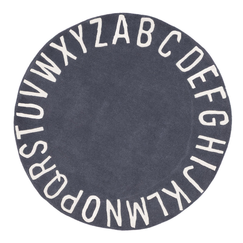 Alfabet ABC Kindertapijt Rond