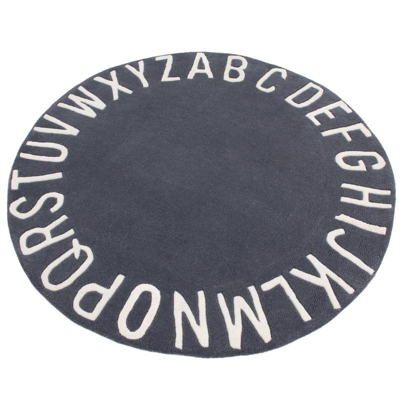 Alfabet ABC Kindertapijt Rond