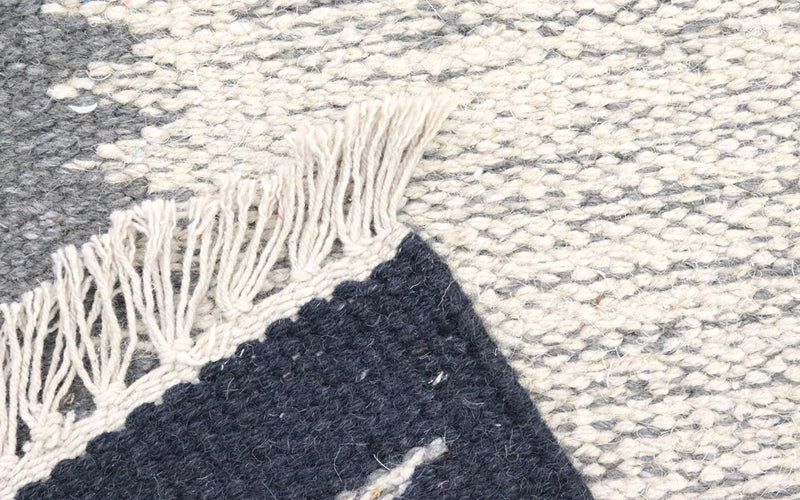 Loper Kelim tapijt - Trendy - 250 x 80 cm - grijs