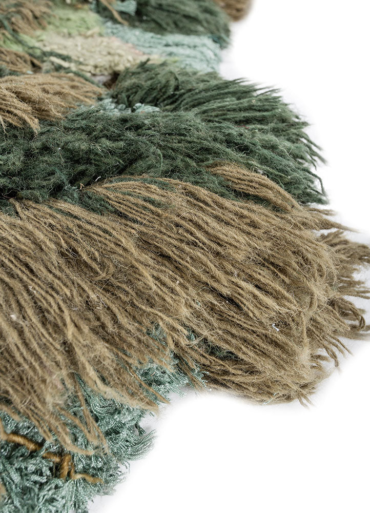 Wollen tapijt speciale vorm  - 150 x 90 cm - veelkleurig