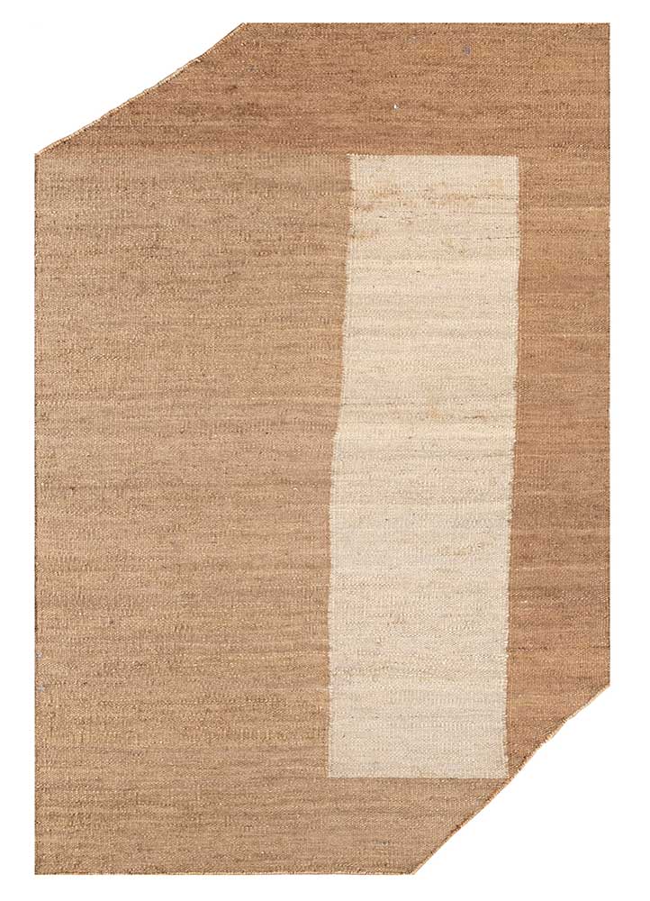 Designer tapijt speciale vorm  - 270 x 180 cm - donker beige