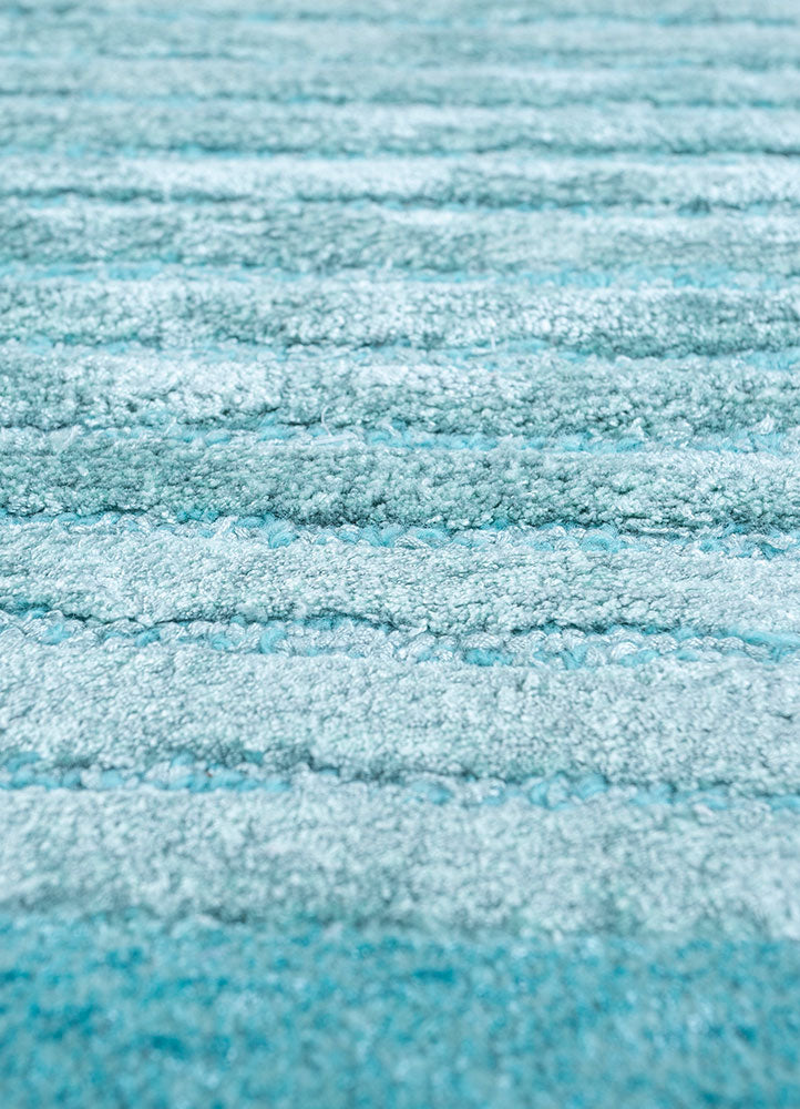 Designer tapijt speciale vorm  - 210 x 150 cm - turkoois