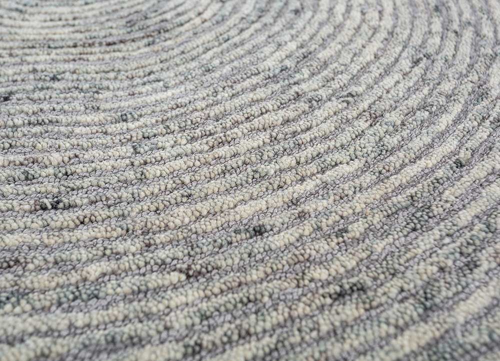 Wollen tapijt speciale vorm  - 225 x 150 cm - grijs