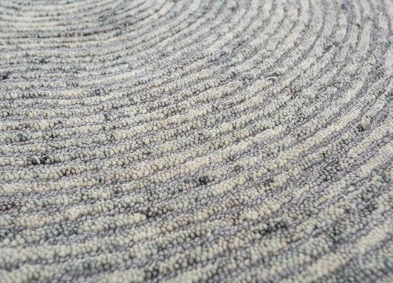 Wollen tapijt speciale vorm  - 225 x 150 cm - grijs