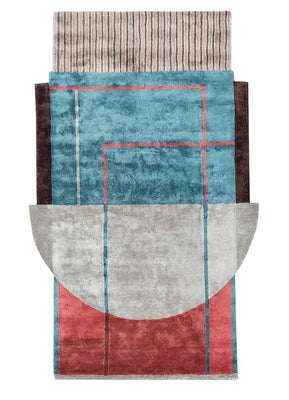 Designer tapijt speciale vorm  - 240 x 150 cm - veelkleurig