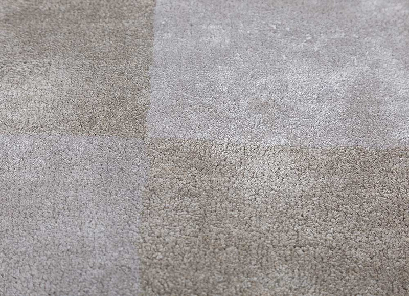 Designer tapijt speciale vorm  - 240 x 150 cm - lichtgrijs