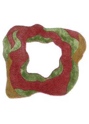 Designer tapijt speciale vorm  - 70 x 80 cm - oranje