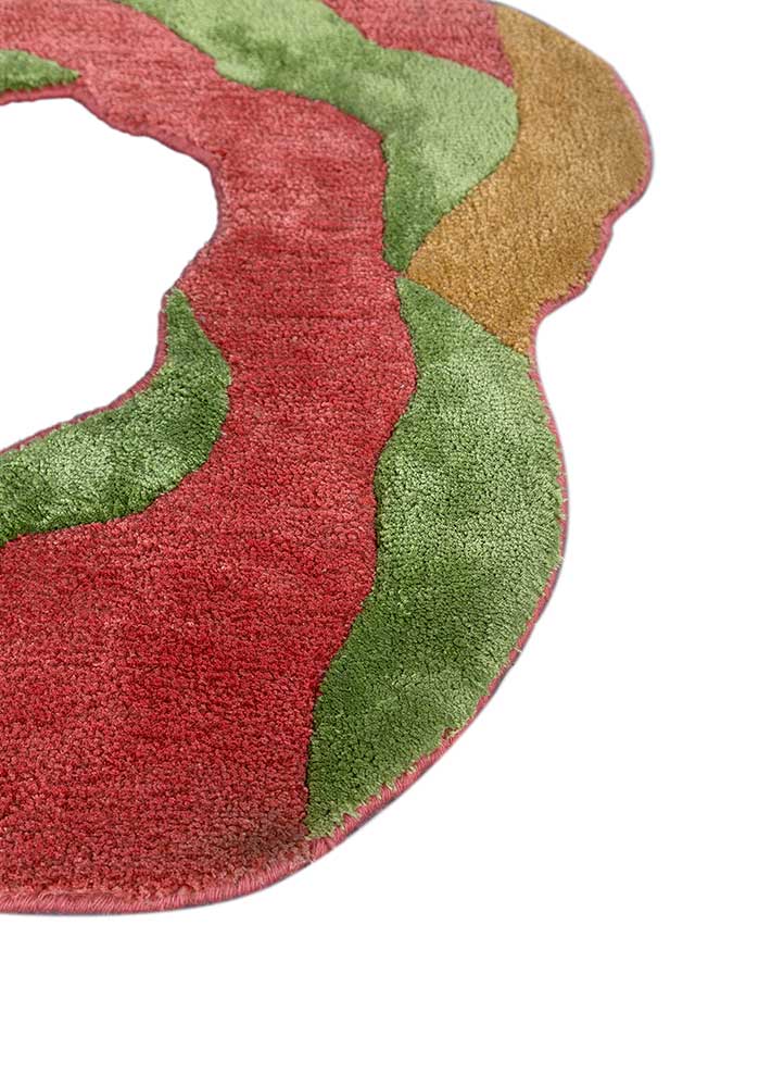 Designer tapijt speciale vorm  - 70 x 80 cm - oranje