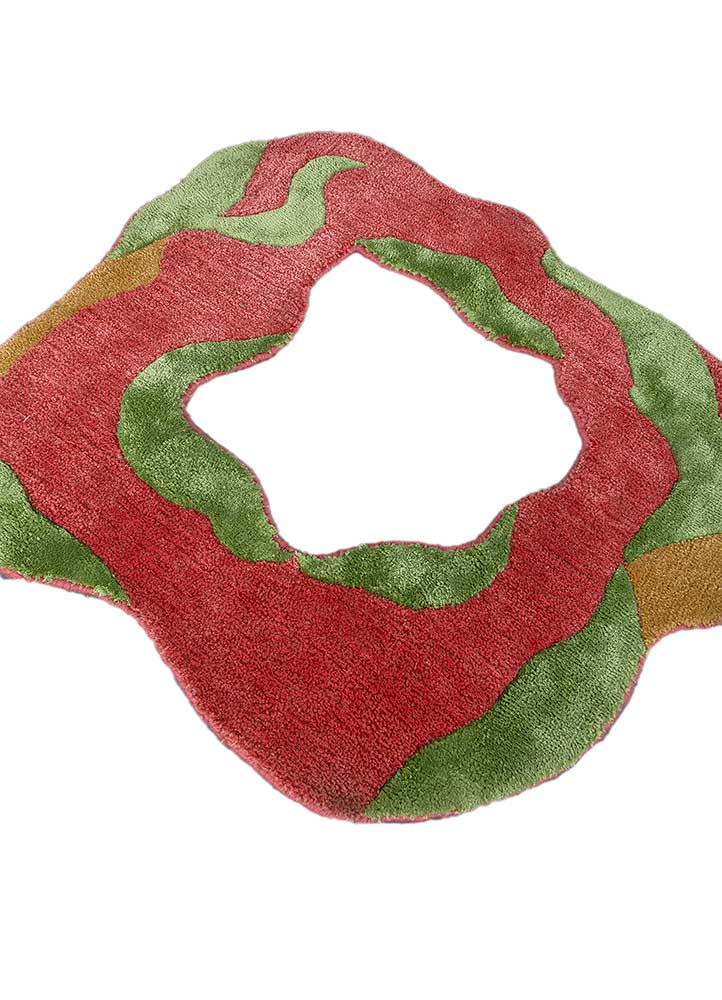 Designer tapijt speciale vorm  - 70 x 80 cm - oranje