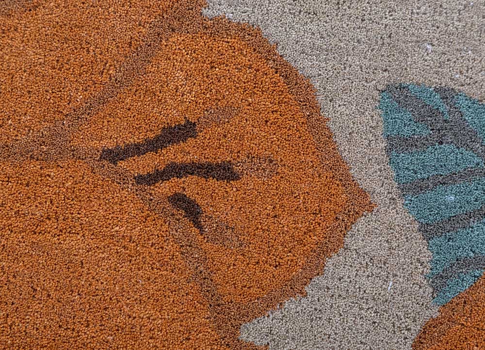 Wollen tapijt speciale vorm  - 270 x 180 cm - goud