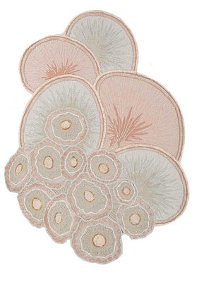 Wollen tapijt speciale vorm  - 240 x 180 cm - beige