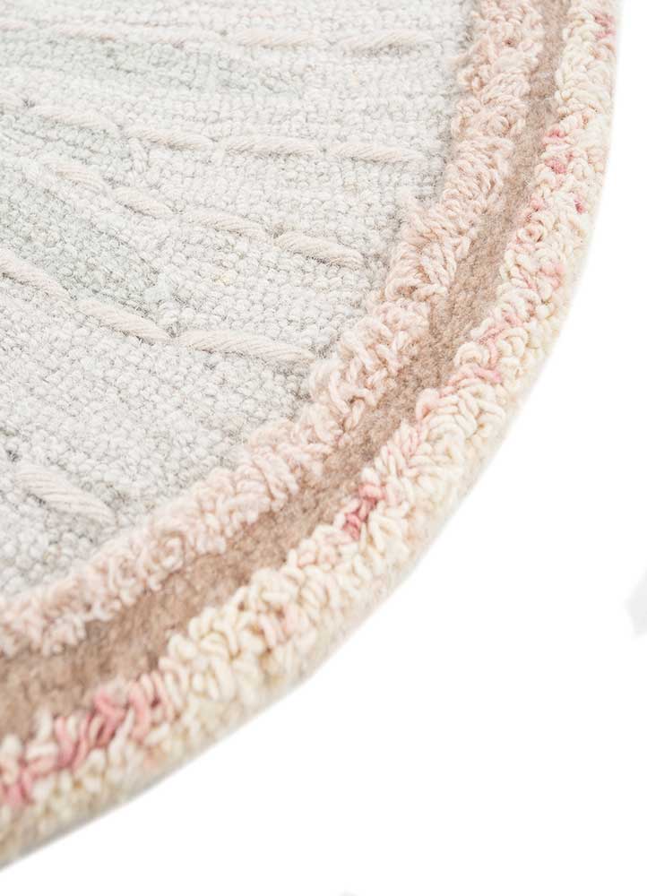 Wollen tapijt speciale vorm  - 240 x 180 cm - beige