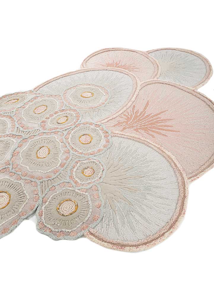 Wollen tapijt speciale vorm  - 240 x 180 cm - beige