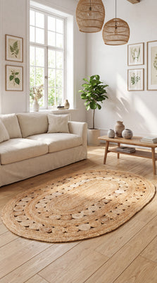 Sisal tapijt - Darcia - ovaal