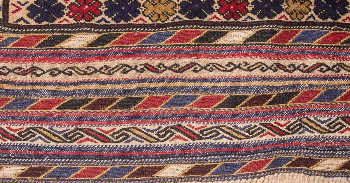 Kelim tapijt - Oud - 276 x 185 cm - beige