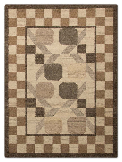 Moderne kilim Tapijt 140x200cm - Wollen tapijt