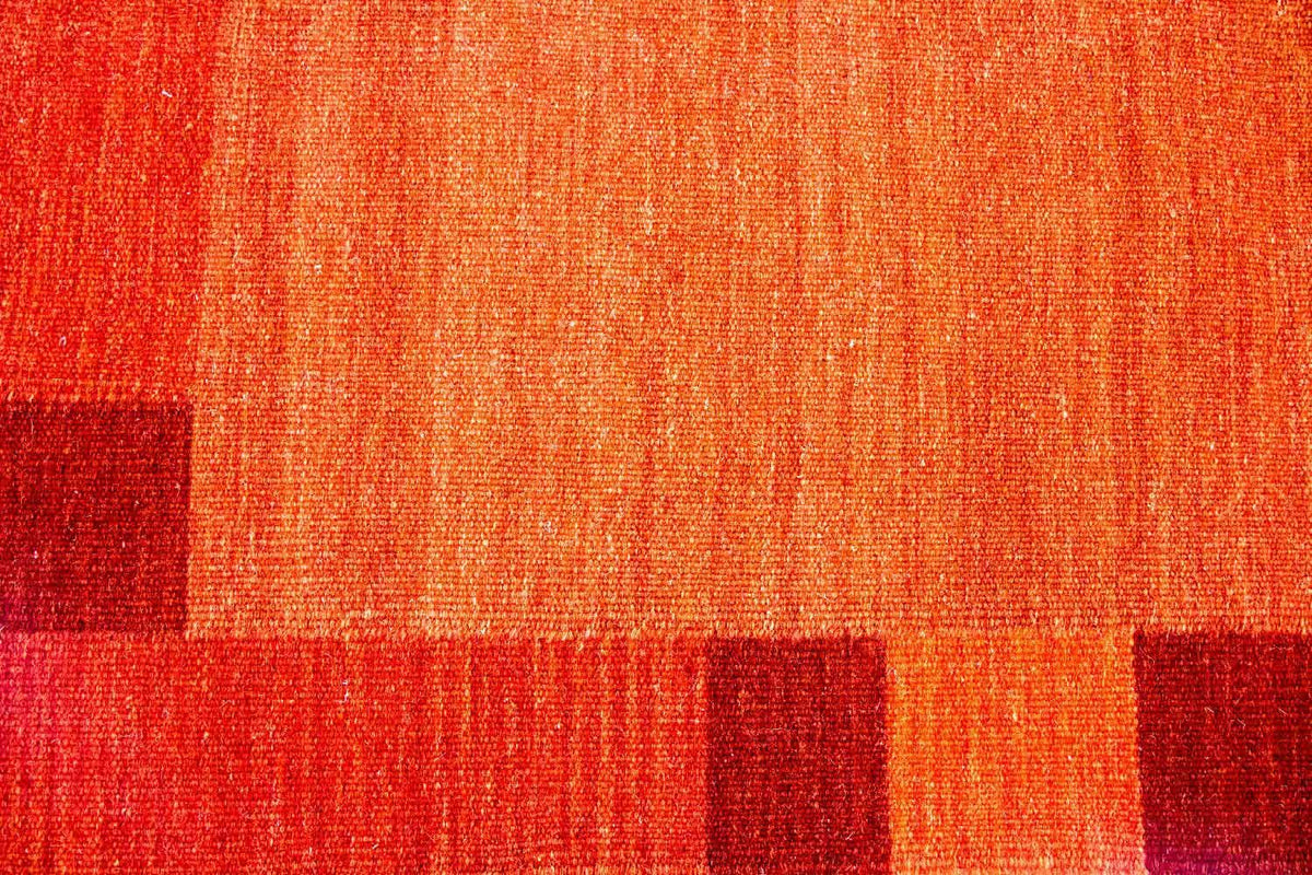 Kelim tapijt - Trendy - 202 x 143 cm - oranje