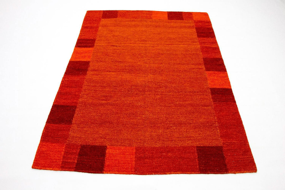 Kelim tapijt - Trendy - 202 x 143 cm - oranje