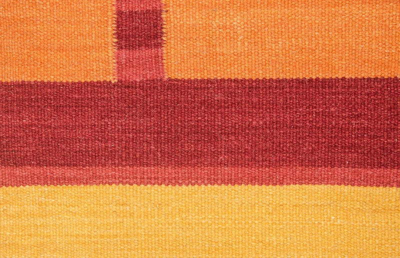 Kelim tapijt - Trendy - 205 x 145 cm - oranje