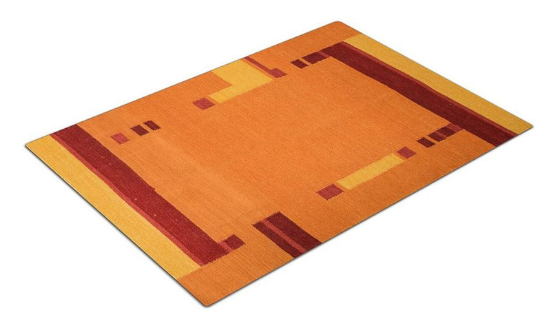 Kelim tapijt - Trendy - 205 x 145 cm - oranje
