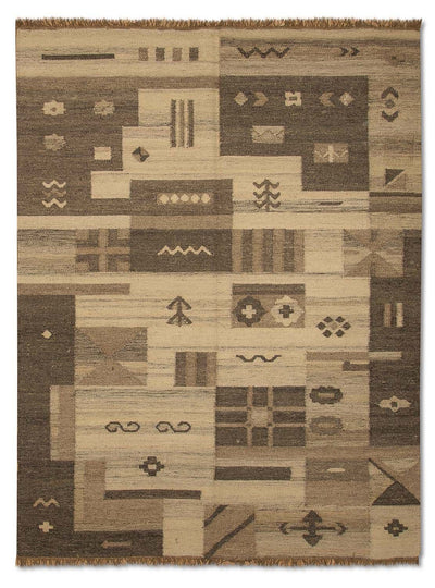 Moderne kilim Tapijt 140x200cm - Wollen tapijt