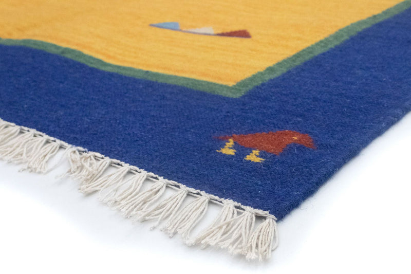 Kelim tapijt - Trendy - 200 x 140 cm - geel