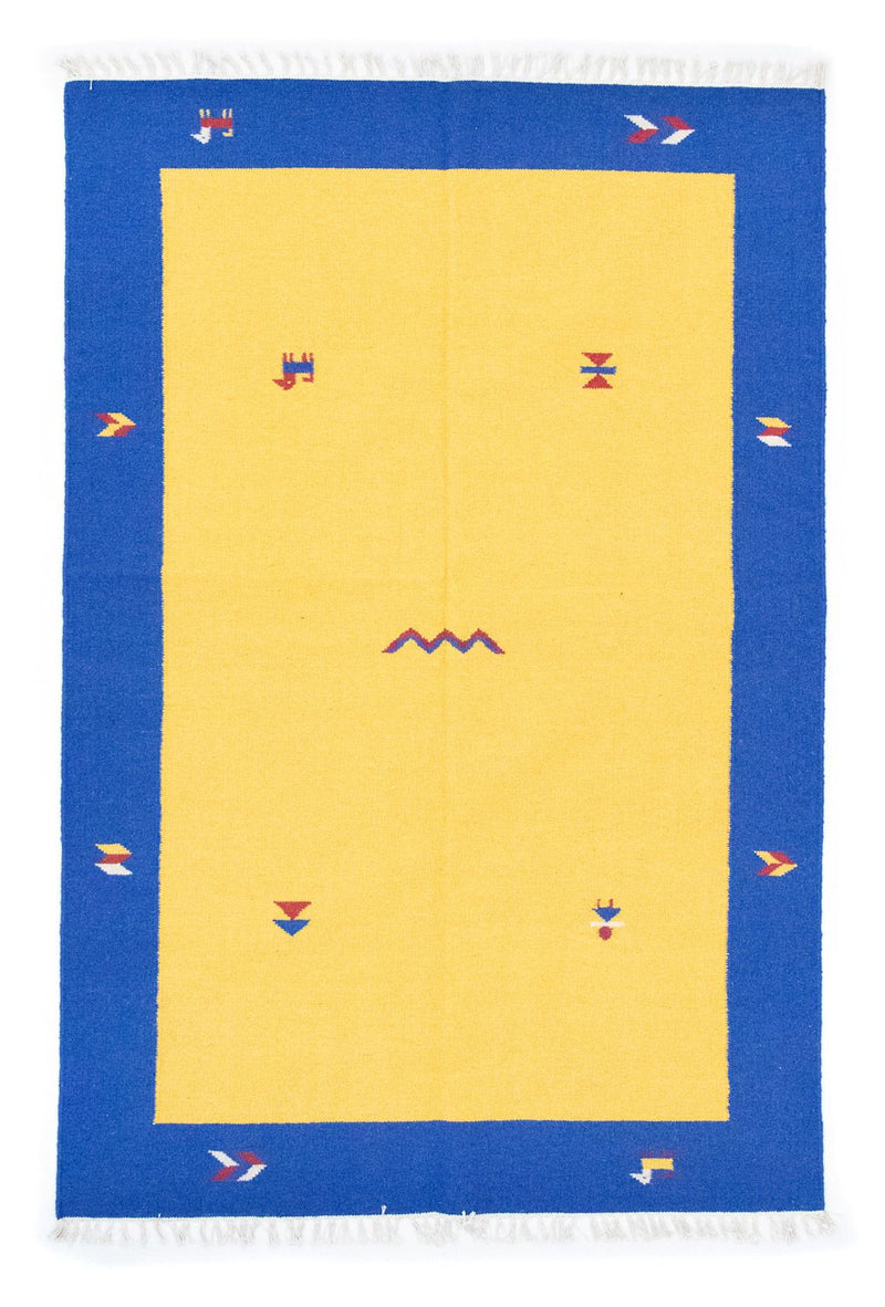 Kelim tapijt - Trendy - 200 x 140 cm - geel