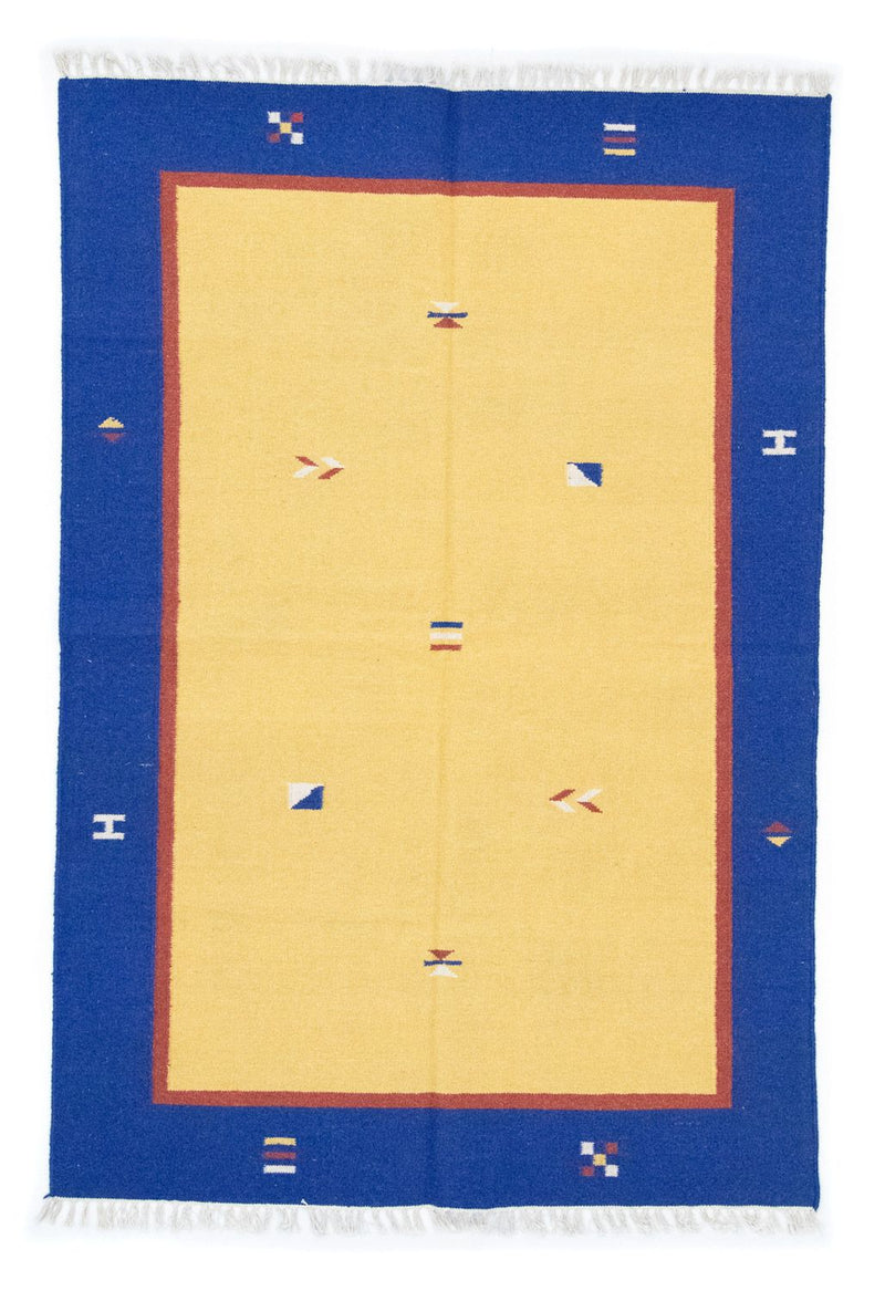 Kelim tapijt - Trendy - 200 x 140 cm - geel